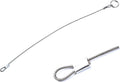 Stainless Steel Lanyard Cable Tether 2 Loops with Quick Release Ring Rubber Coating 12 (30.5cm) Set of 10 I9369