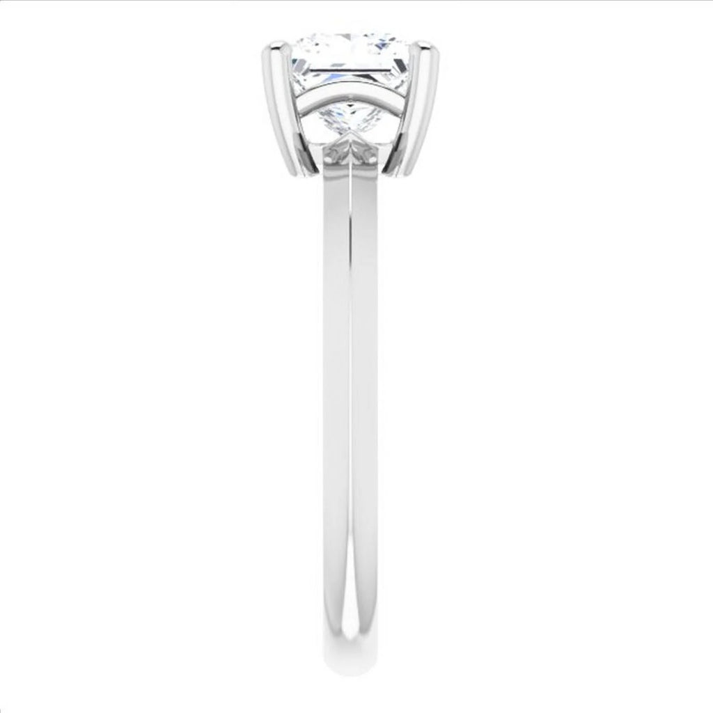 Moissanite Princess Cut Solitaire Ring V9675