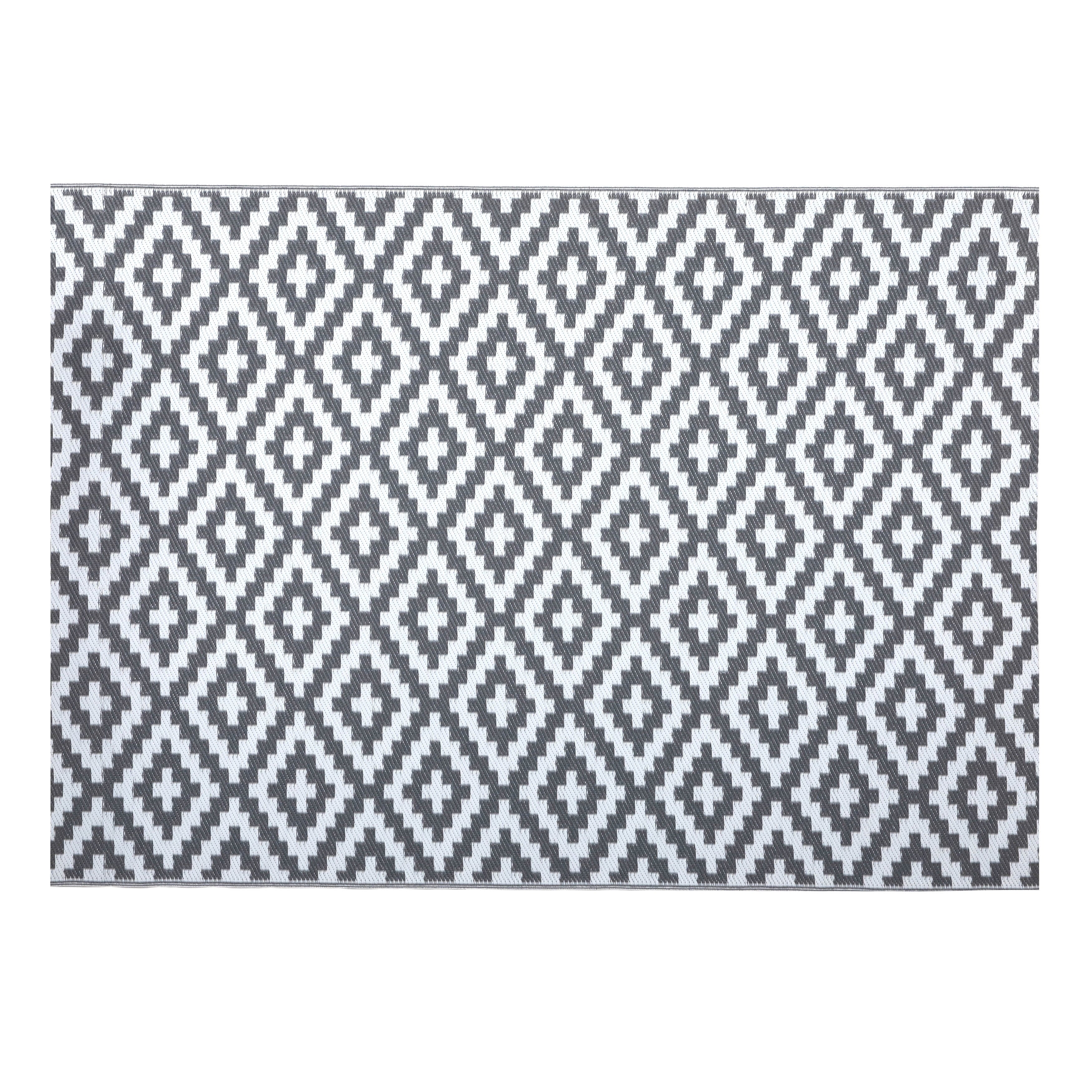 Reversible Plastic Straw Outdoor Area Rug Q791