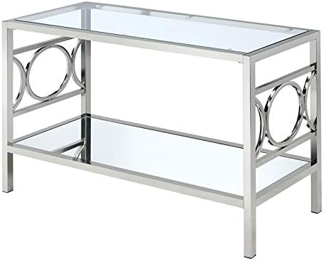 Chrome Metal Console Table P7078