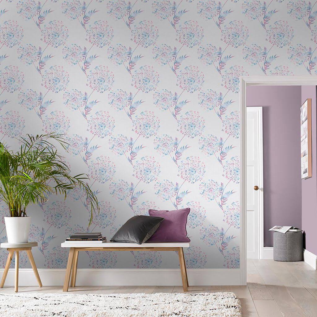 Lilac and Gray Wallpaper P736