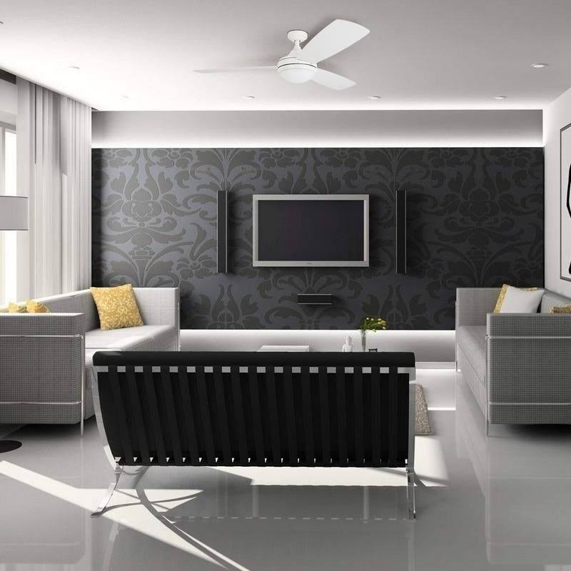 White LED Ceiling Fan with Remote X51727