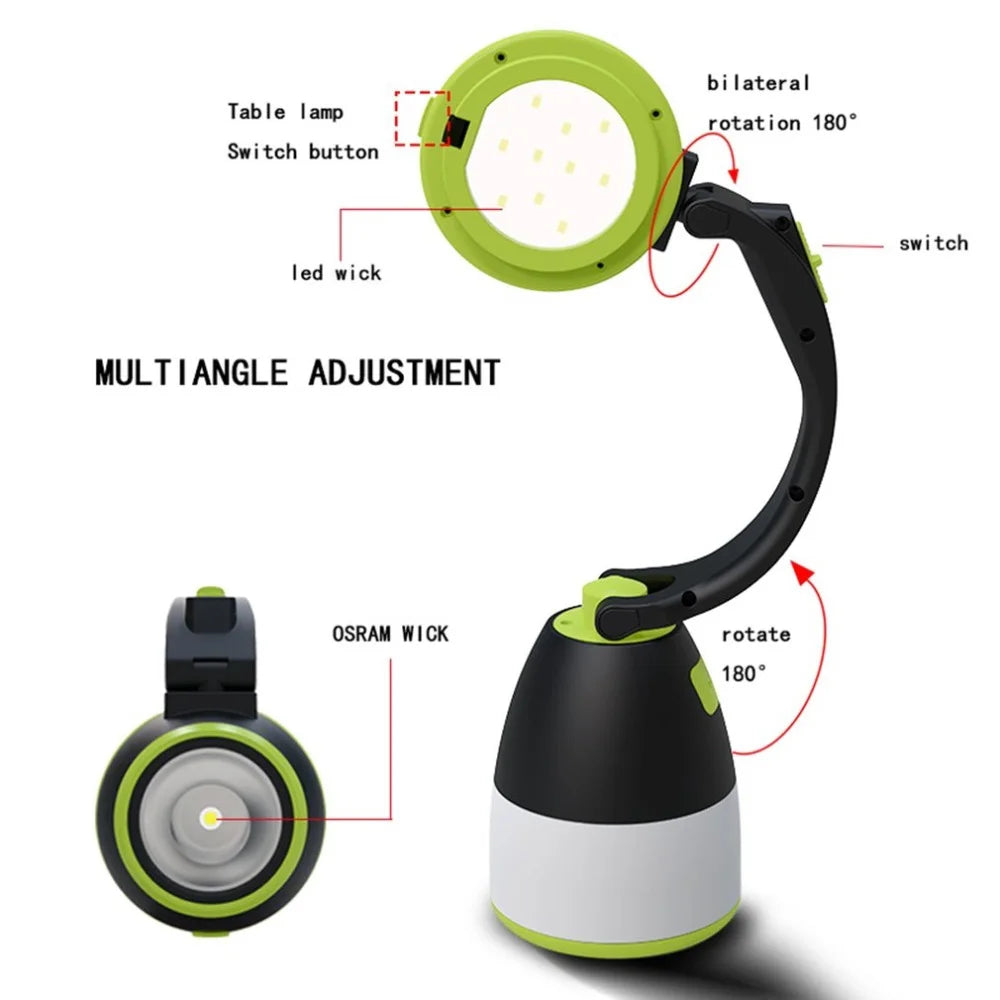 Rechargeable LED Camping Light with 5 Modes Z512