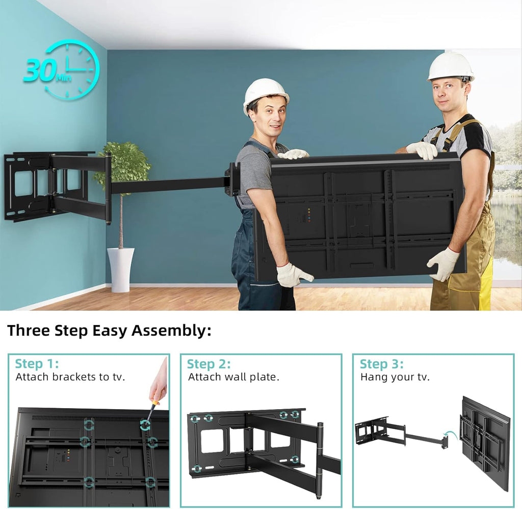 Full Motion TV Wall Mount Bracket for 42-80 inch TVs C719