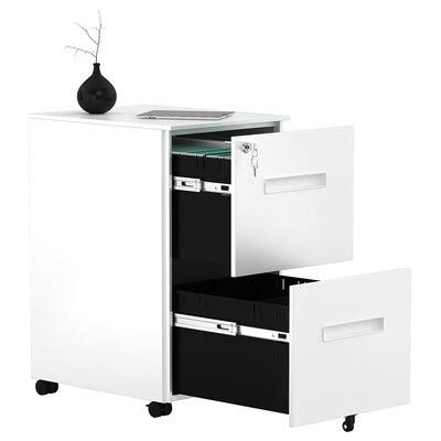 2-Drawer Mobile Vertical Filing Cabinet Q318