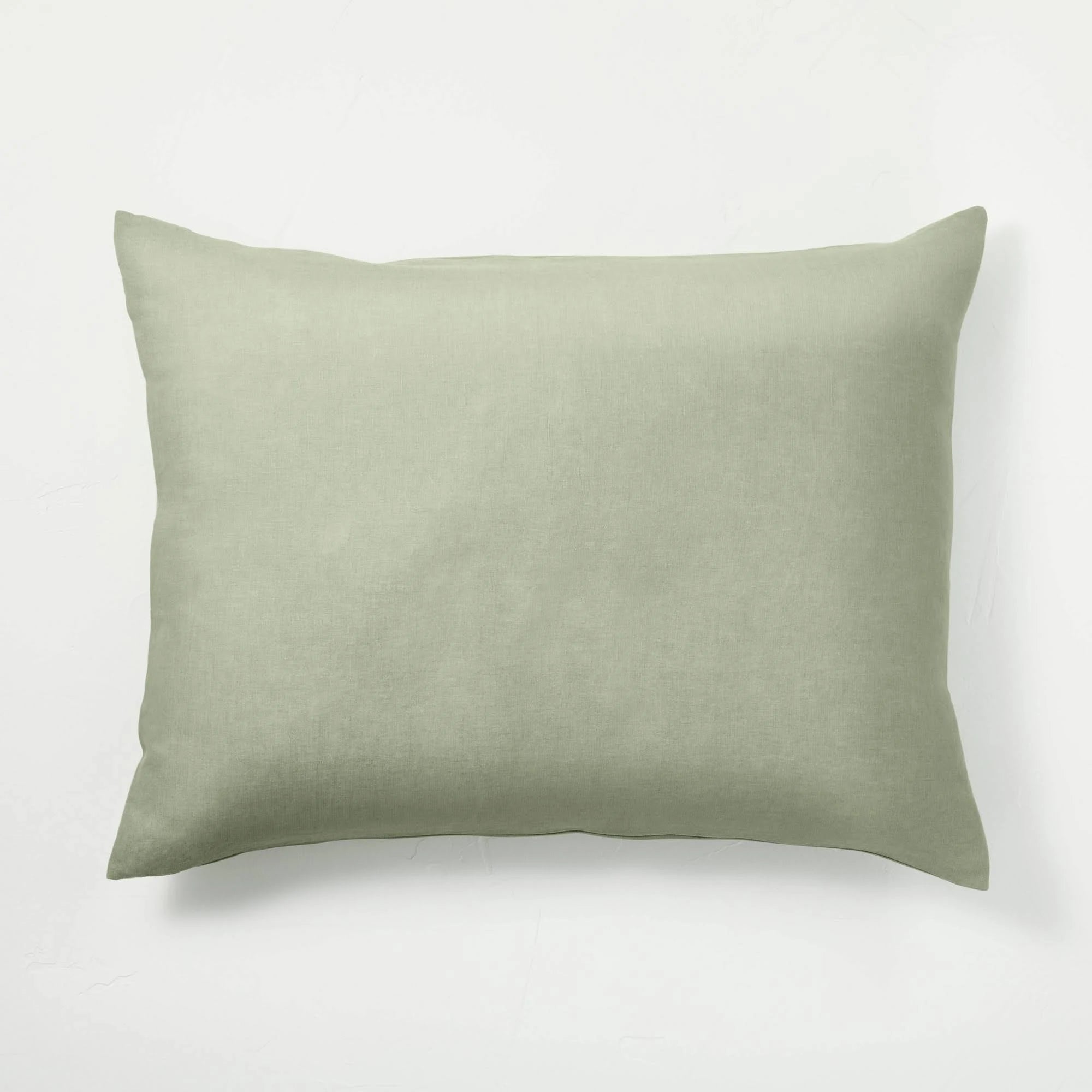Sage Green Linen Duvet and Sham Set Z45362