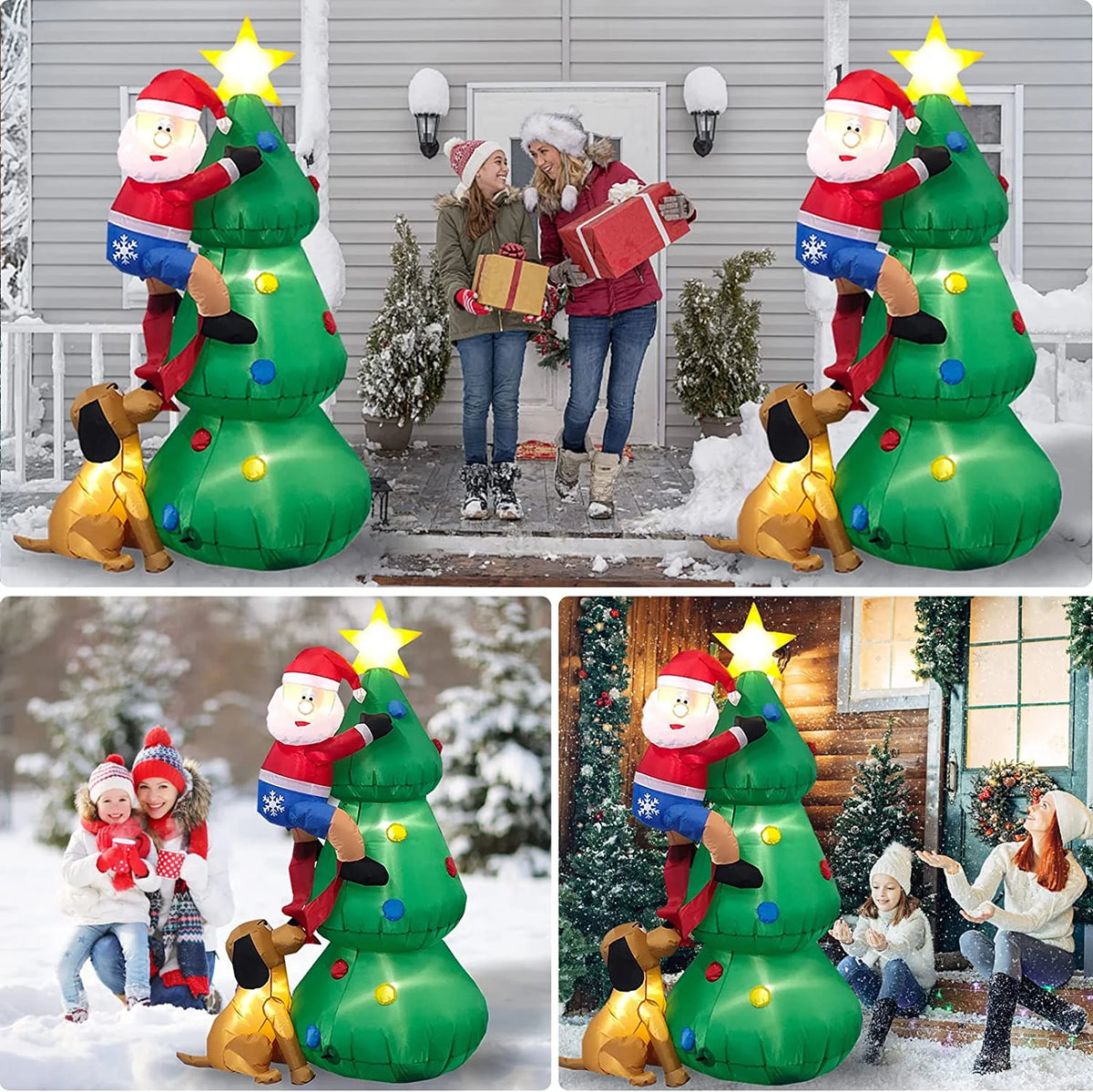 Inflatable Christmas Tree Decoration with LED Lights I2766