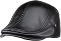 Genuine Leather Newsboy Hat W2617