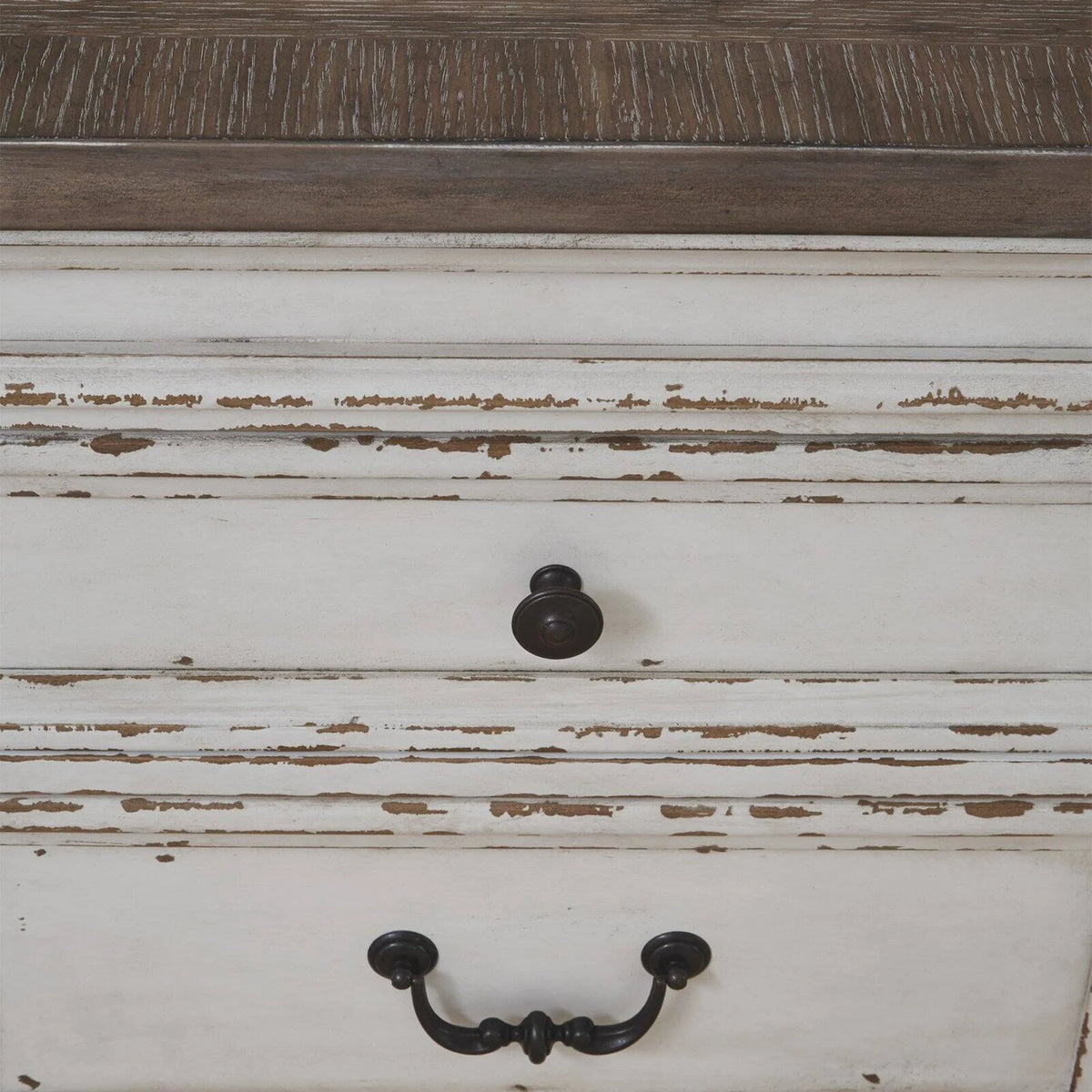 Chipped White and Brown Server F457845