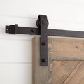 Black Steel Barn Door Hardware Kit with Soft Close P629775