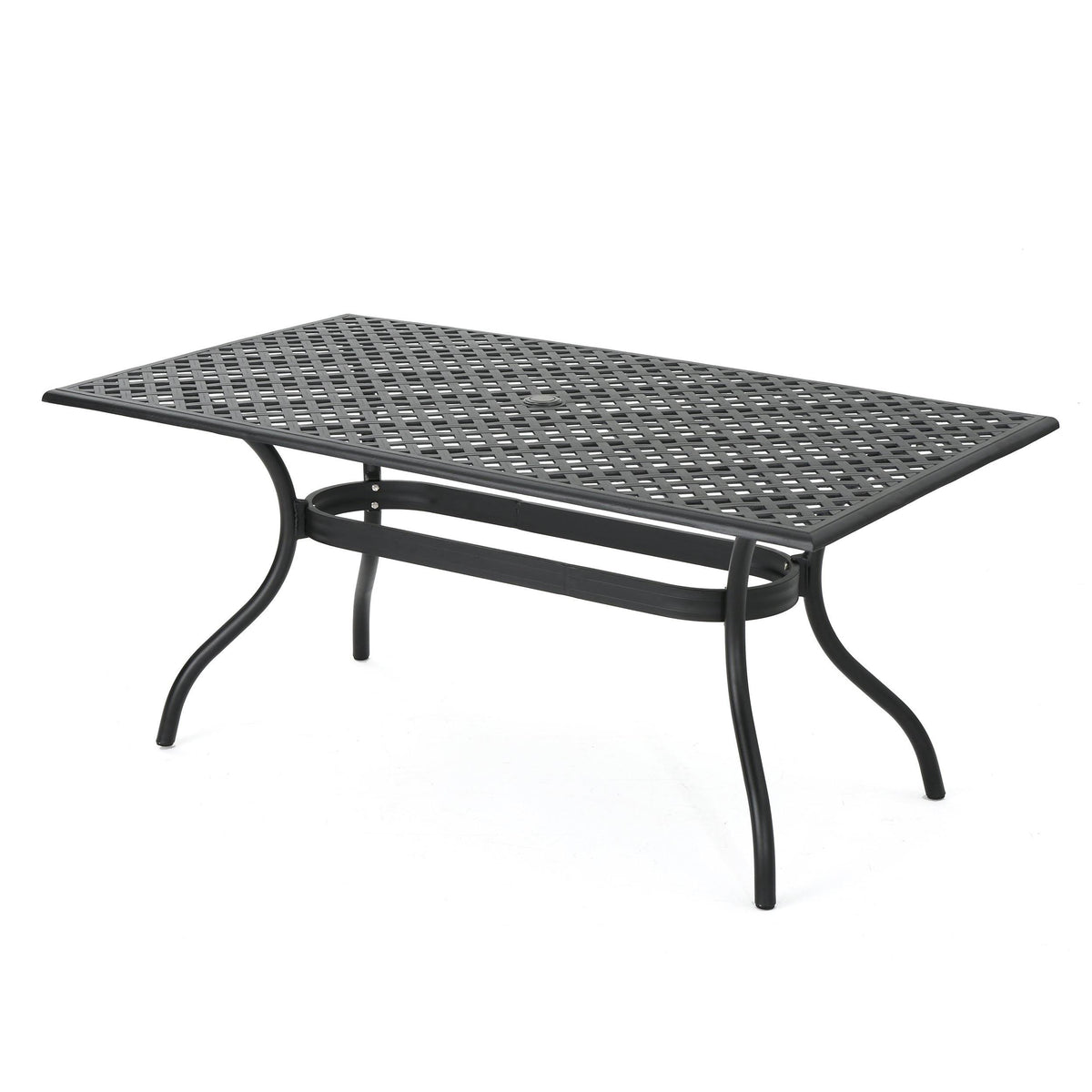 Black Sand Cast Aluminum Rectangle Table R232546