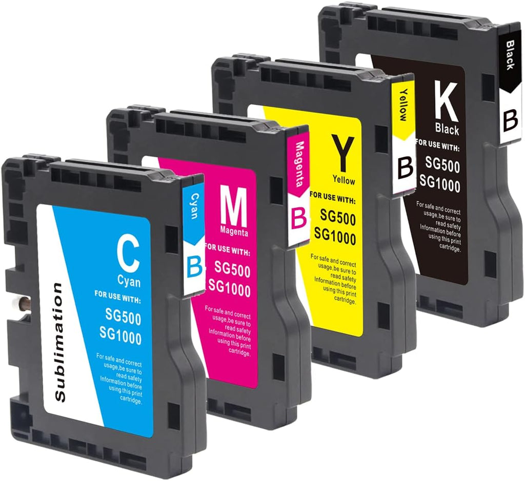 Sublimation Ink Cartridge 4-Pack Black Cyan Magenta Yellow E677