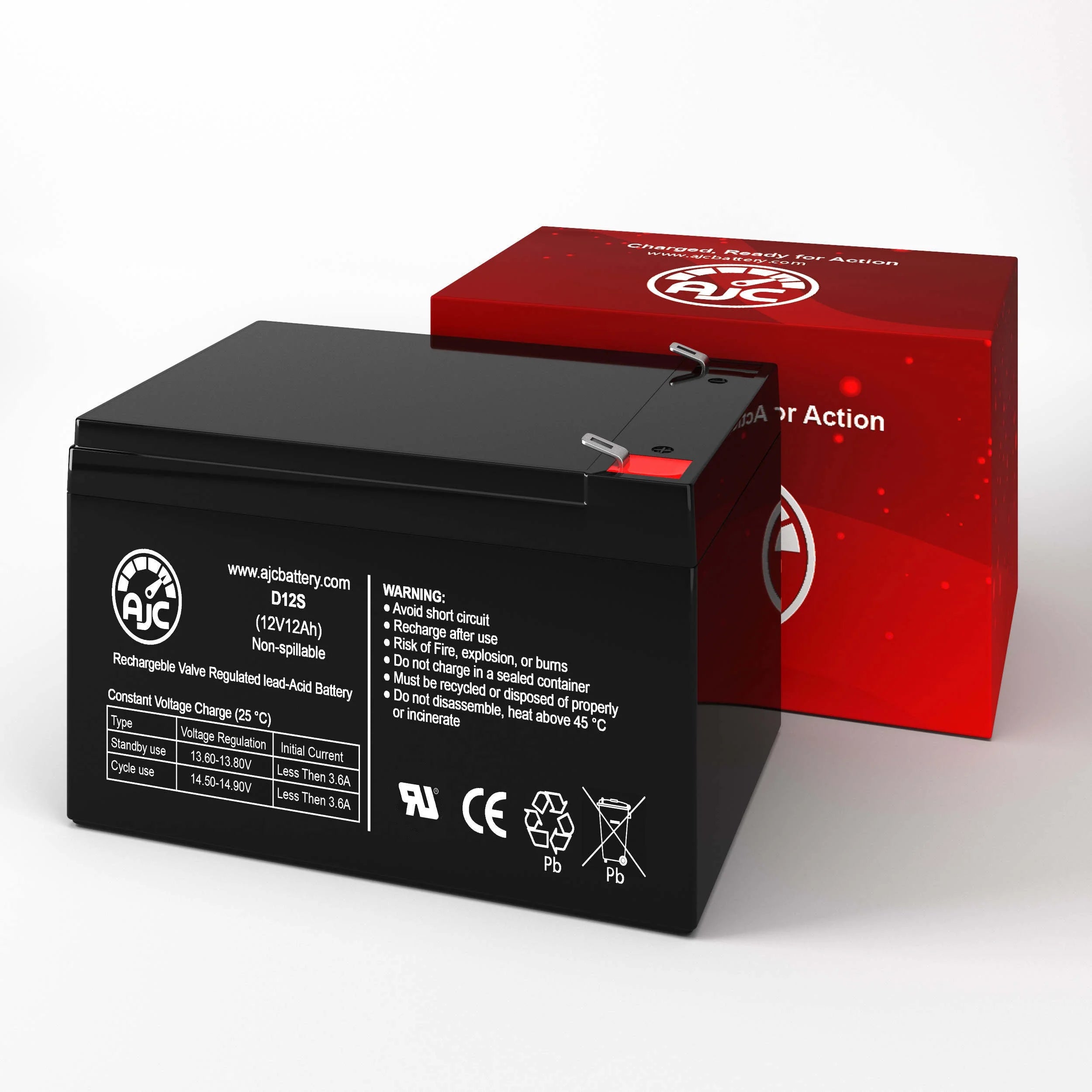 12V 12Ah Electric Bicycle Battery J5498