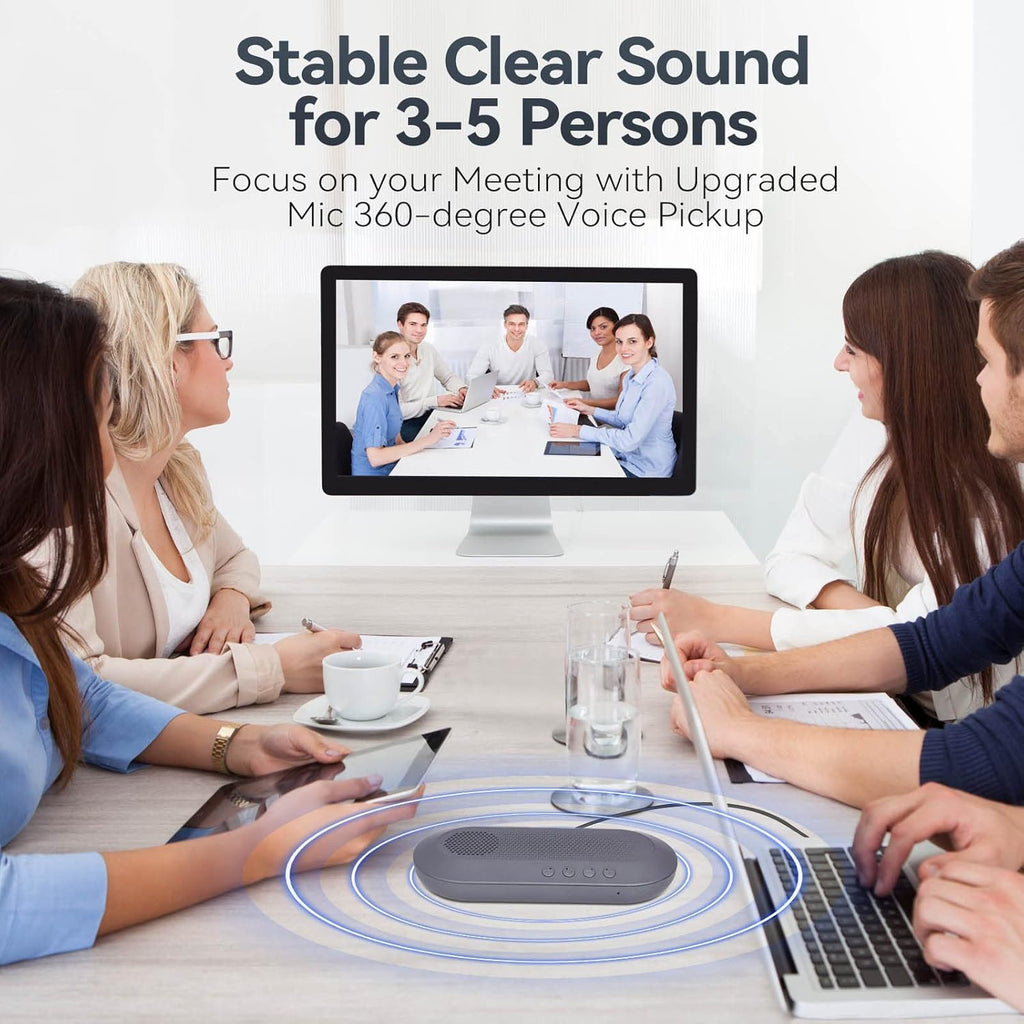 Pack of 2 USB Speakerphone with 360° Omnidirectional Microphone T360