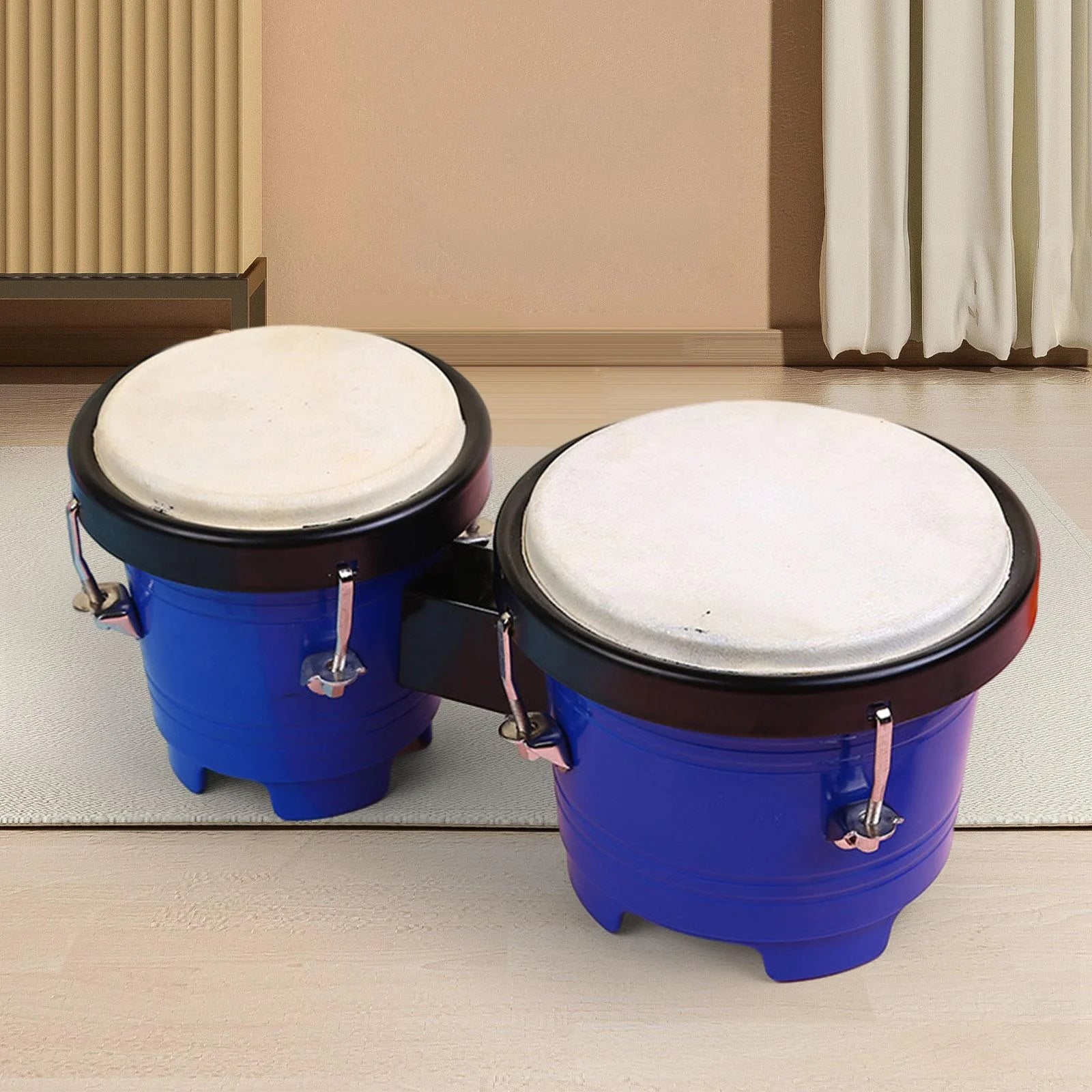 Dark Blue Tunable Bongo Drum Set I969583