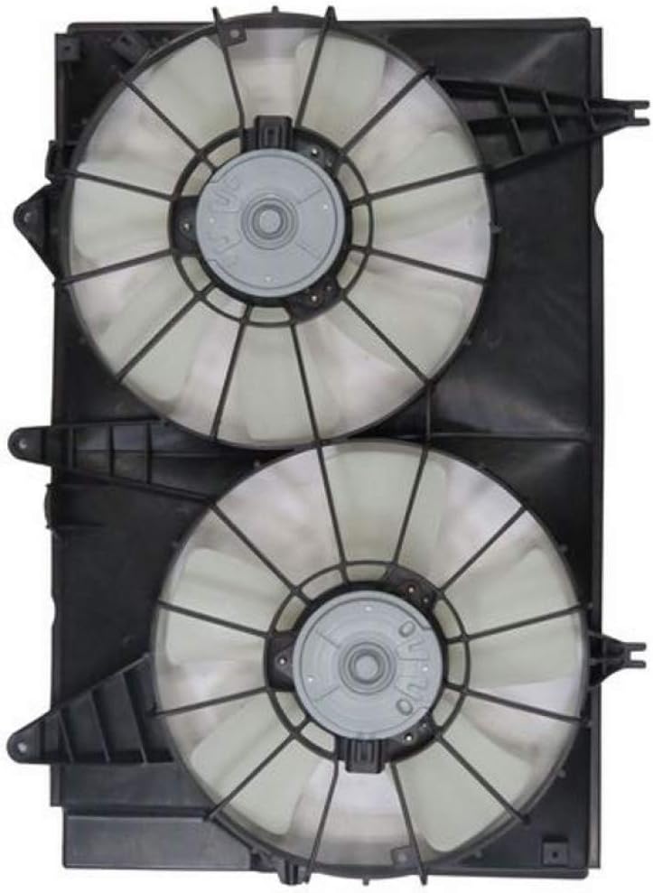 Radiator and A/C Condenser Fan Assembly for Cadillac CTS 2003-2007 3.2L Y340230