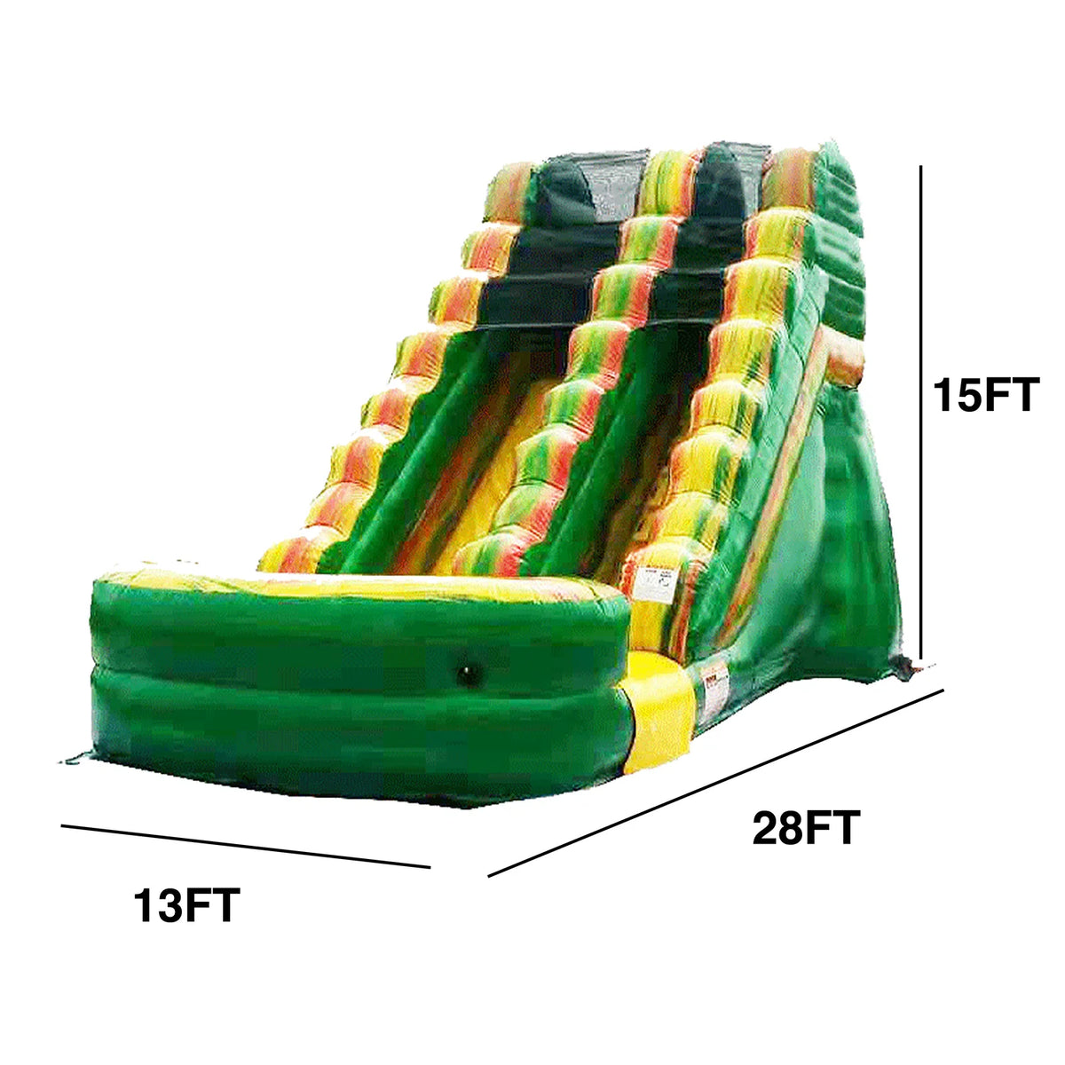 15' Commercial Grade Inflatable Water Slide with Splash Pool, PVC Vinyl Y106