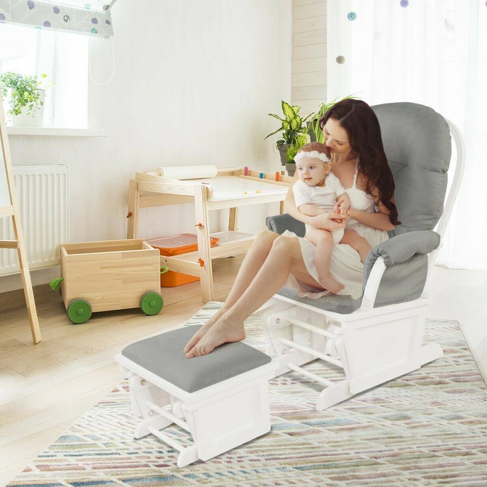 Gray Rubber Rocking Chair Set I513