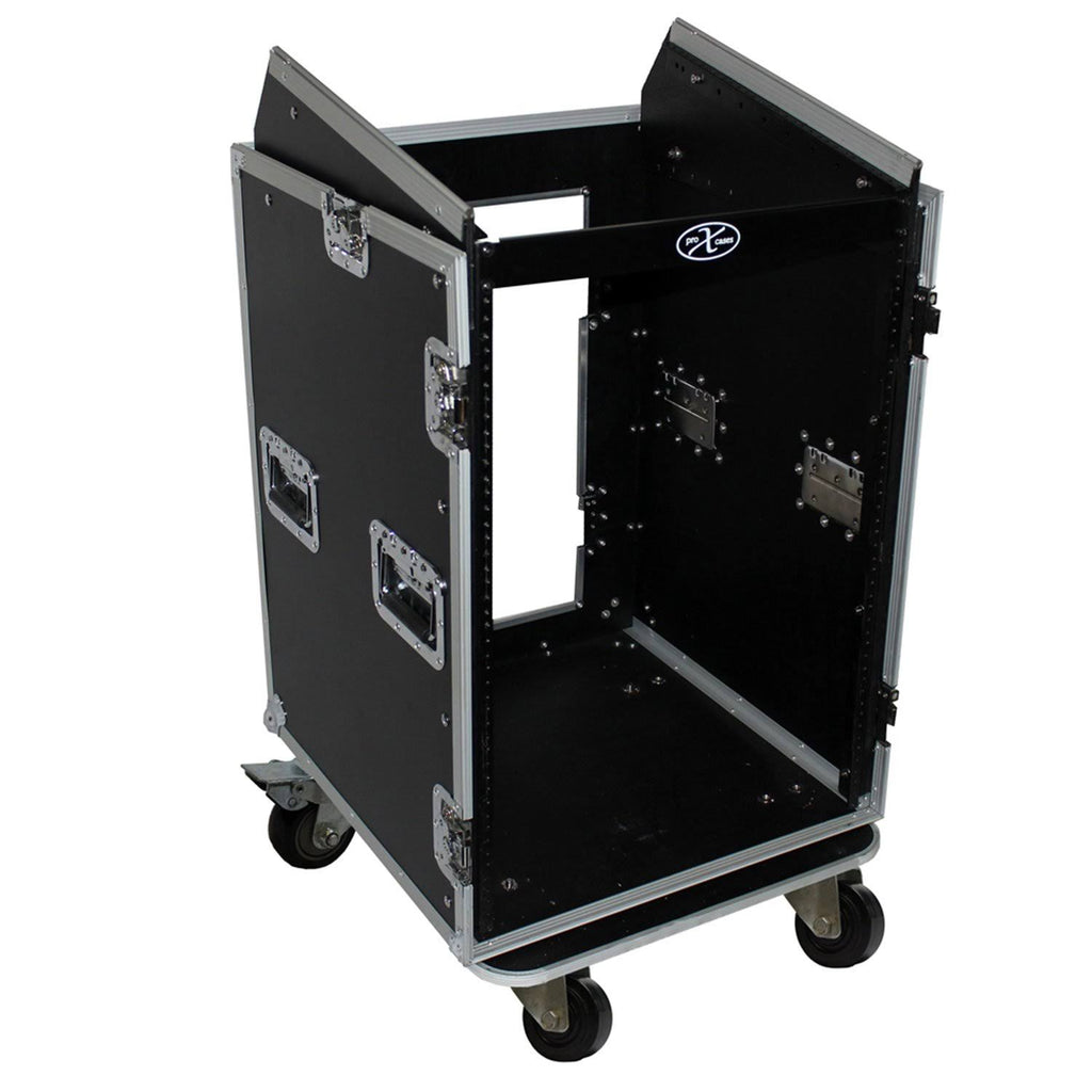 16U Rack x 10U Top Mixer DJ Combo Flight Case E80713