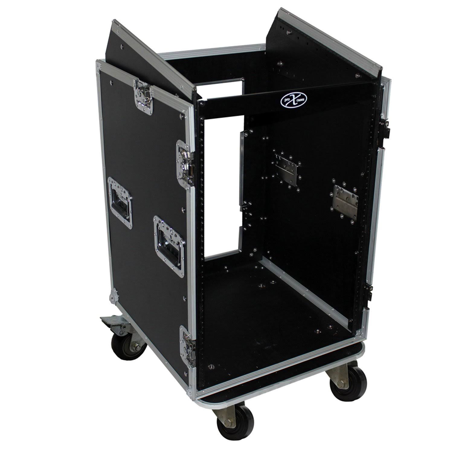 16U Rack x 10U Top Mixer DJ Combo Flight Case E80713