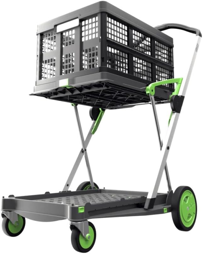 Collapsible Cart with Storage Crate (Black) O7784