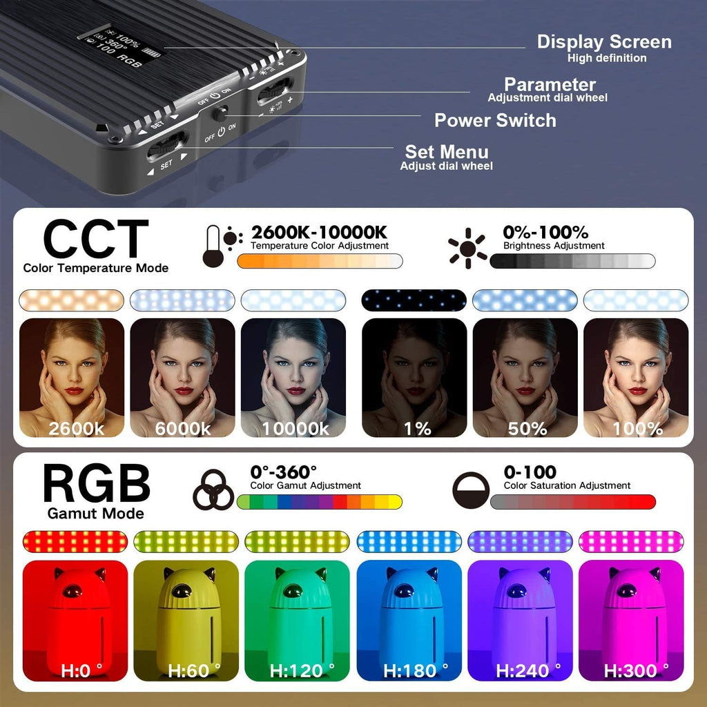 RGB Camera Light with Aluminum Alloy Body K834705