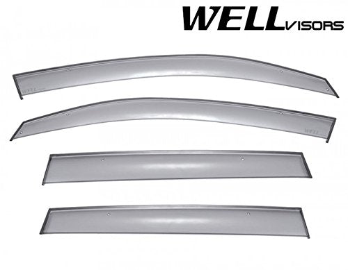 Black Side Rain Guard Window Visors Deflectors for Subaru Forester N230792