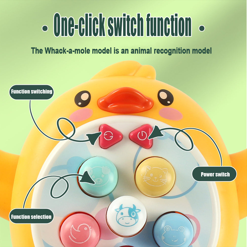 Toddler Baby Toys Whack a Frog Mole Game Hammering Pounding Toys with Hammers Electric Sound Light Duck Gopher Interactive Game Lights Music Toys X133