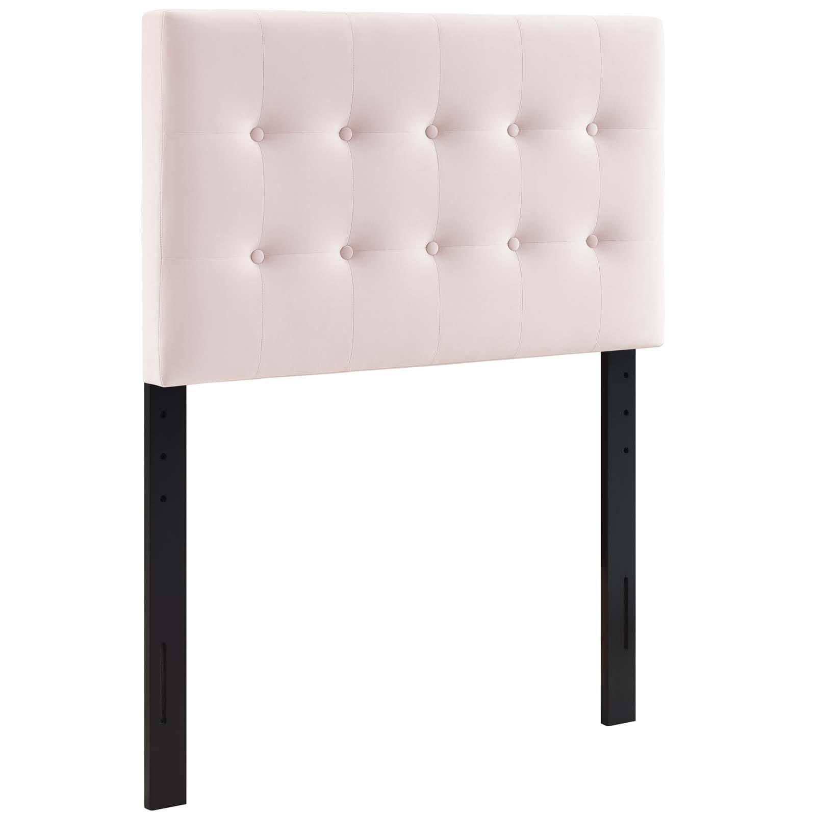 Pink Twin Tufted Velvet Headboard R869