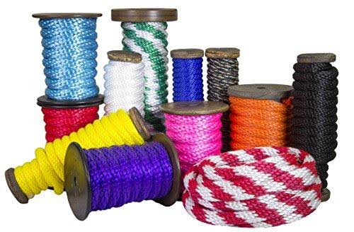 Hunter Green & White Braided Utility Rope, 1/2 inch x 250 Feet J4585
