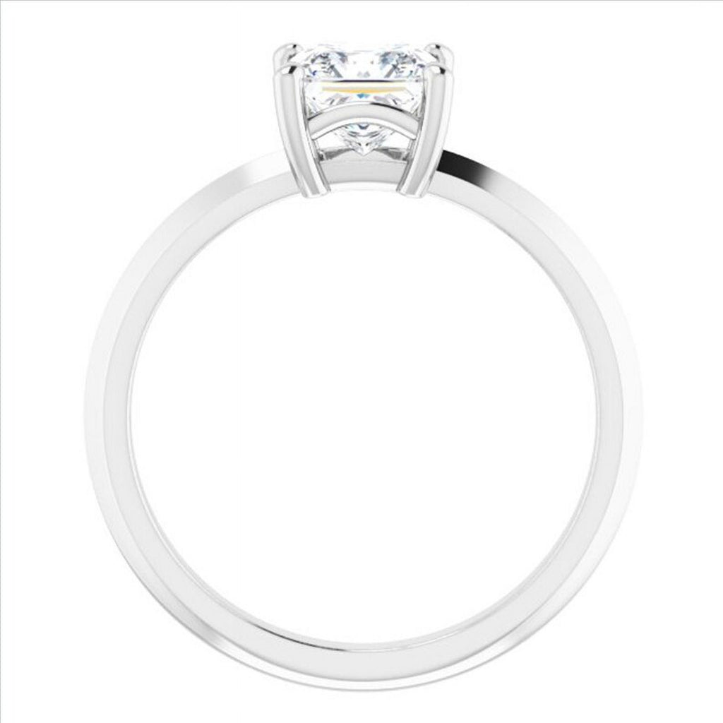 Moissanite Princess Cut Solitaire Ring V9675