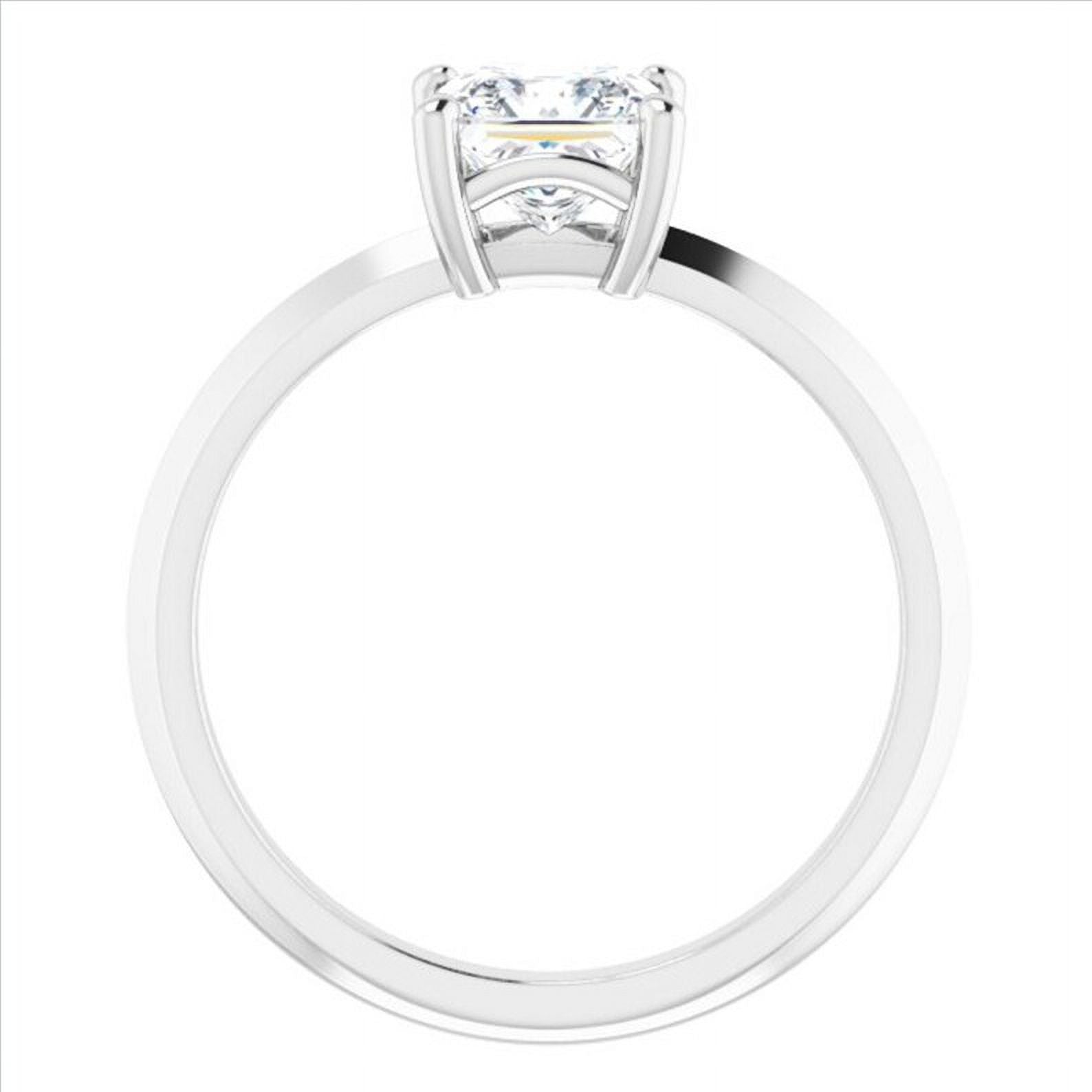 Moissanite Princess Cut Solitaire Ring V9675