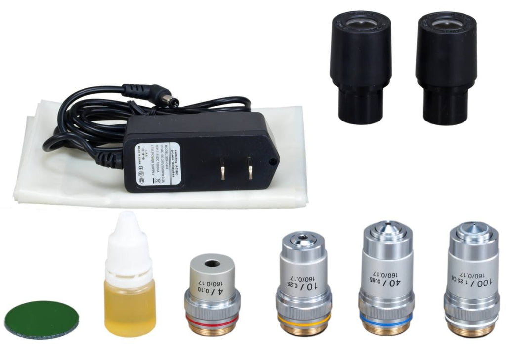 40X-1600X Binocular Compound Microscope with USB Camera C4294