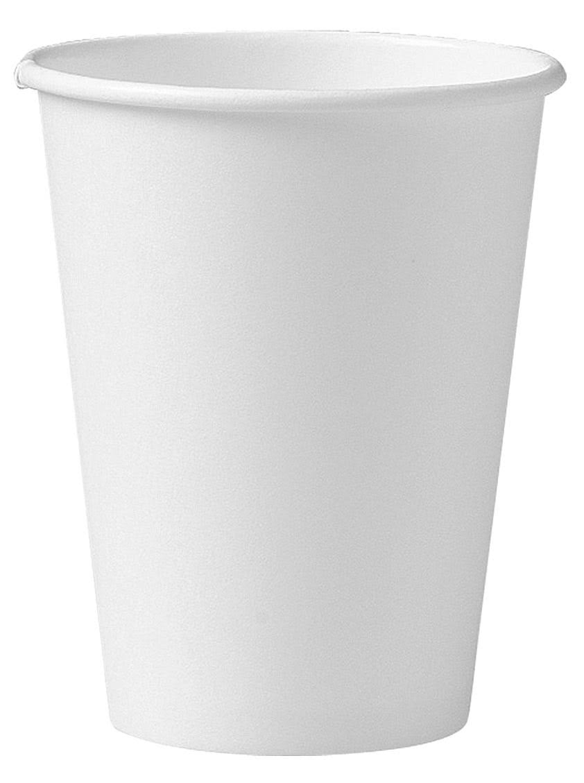 12 oz White Poly Paper Hot Cup Q589