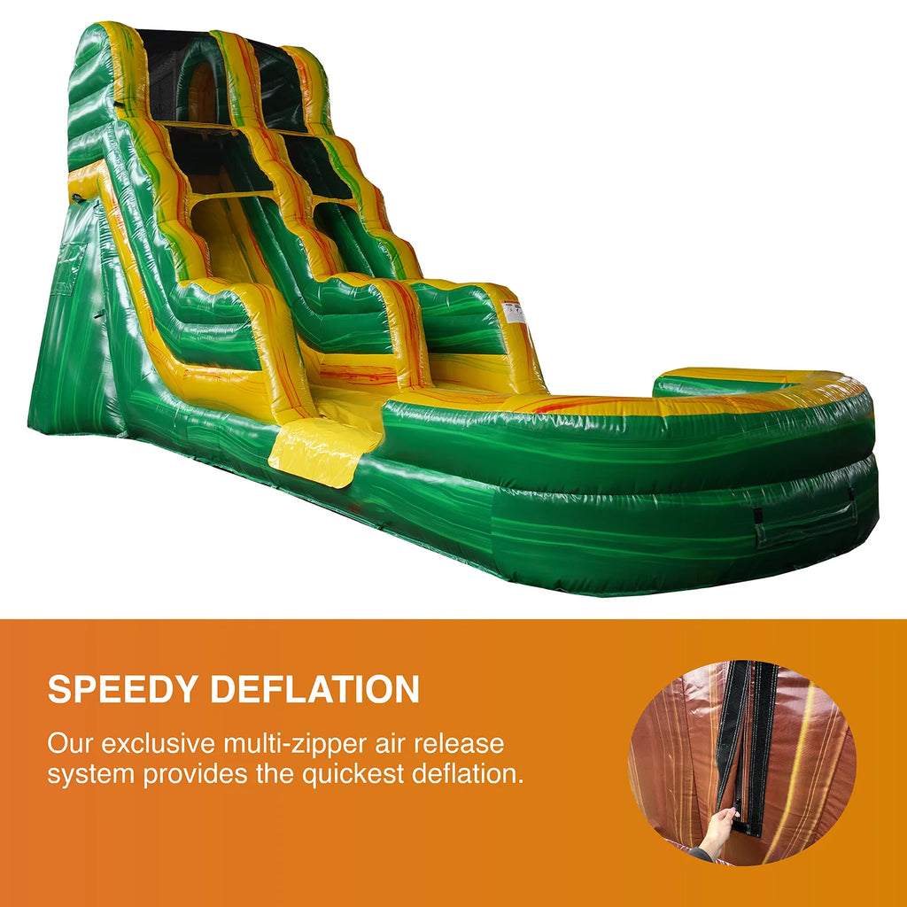 15' Commercial Grade Inflatable Water Slide with Splash Pool, PVC Vinyl Y106