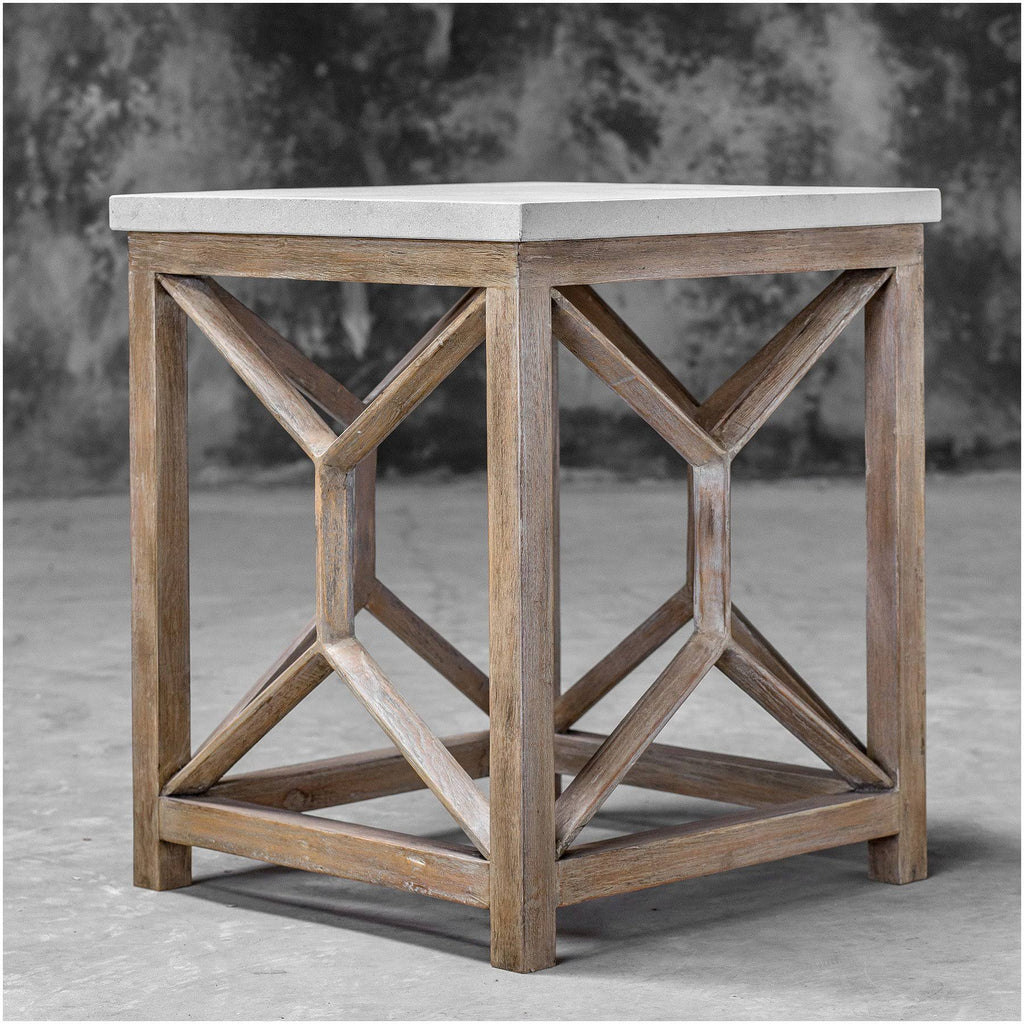 Stone End Table V8311