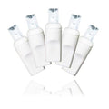 50 Count Conical Pure White Decorative LED Light Set on White Wire C437