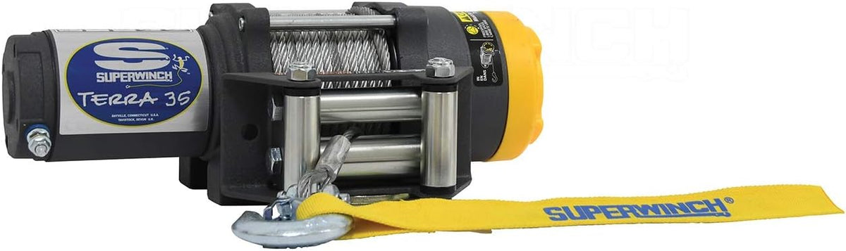 Terra 35 3500lbs Single Line Pull Winch with Roller Fairlead D55516