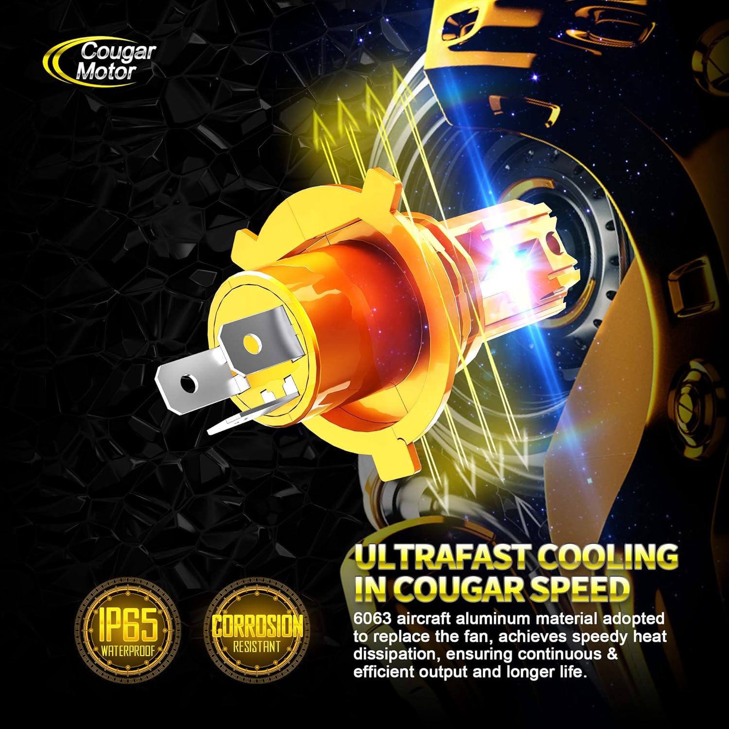 H4 9003 LED Bulb Cool White Pack of 2 G54754