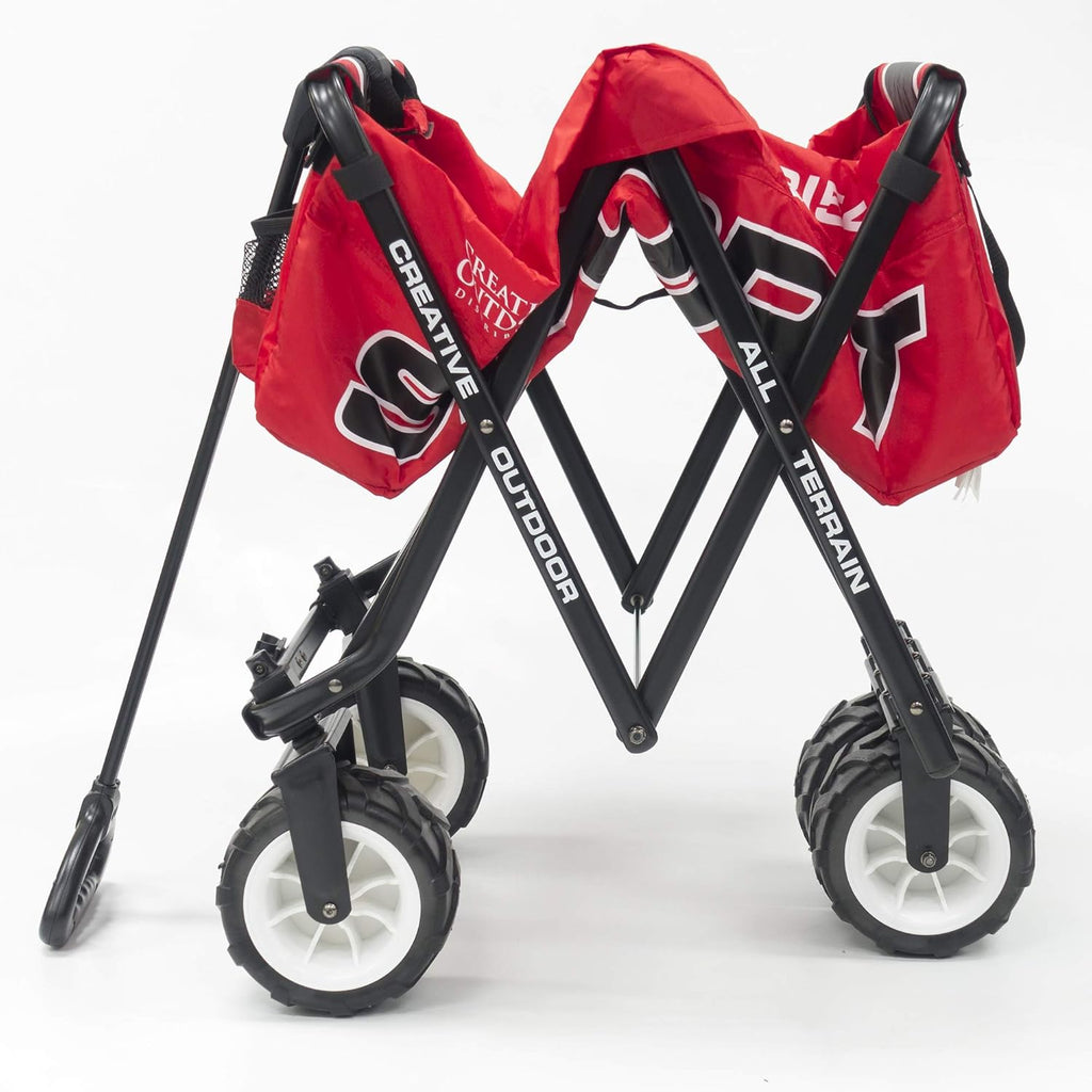 Red Collapsible Folding Wagon Cart H5962