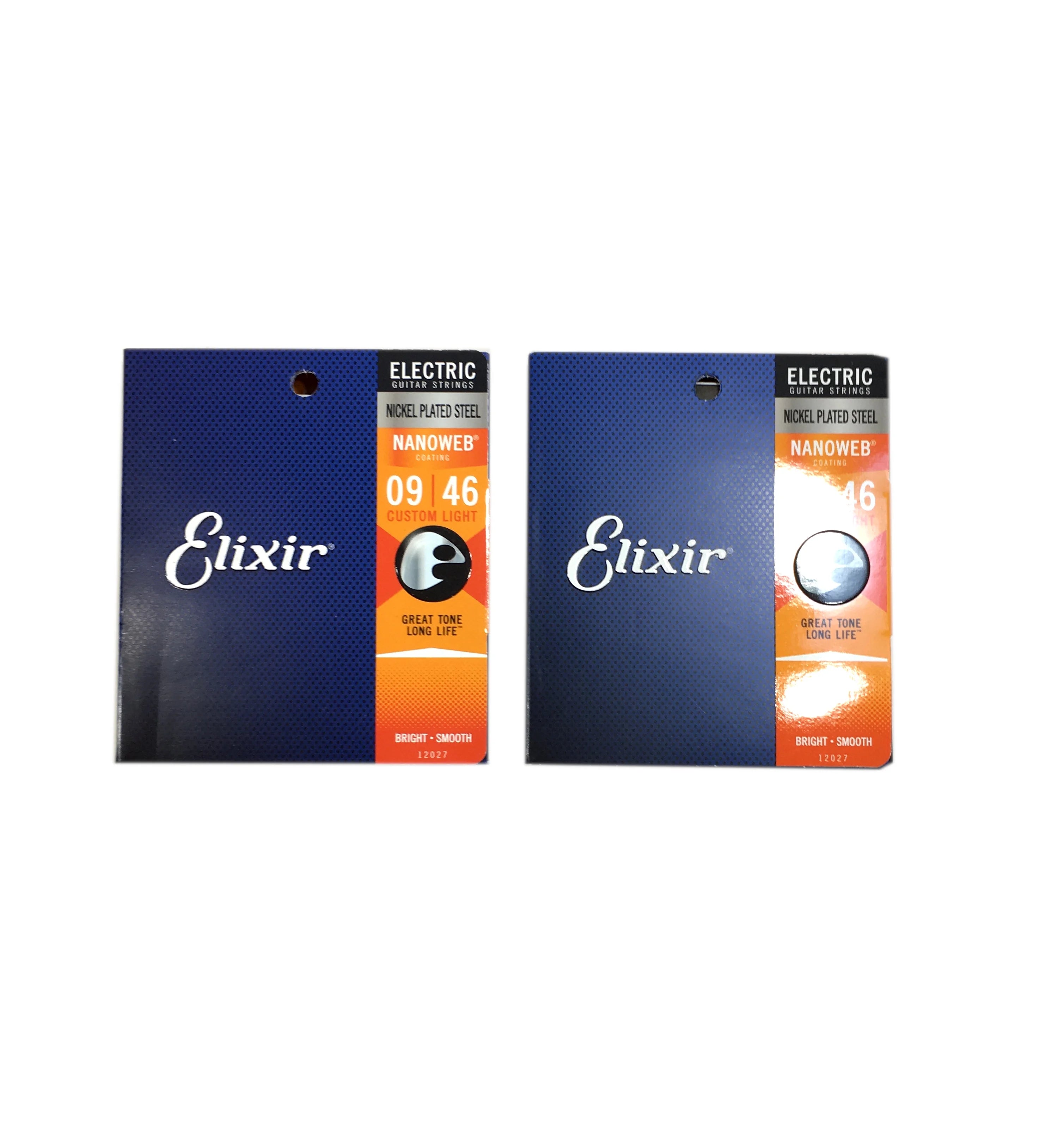 Elixir Nanoweb Electric Guitar Strings 2-Pack Custom Light 9-11-16-26-36-46 N56324