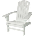 Solid Wood Adirondack Chair White U1084