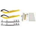 Yellow Razor Snowmobile Skis with 8 inch Round Bars Complete Kit B7073