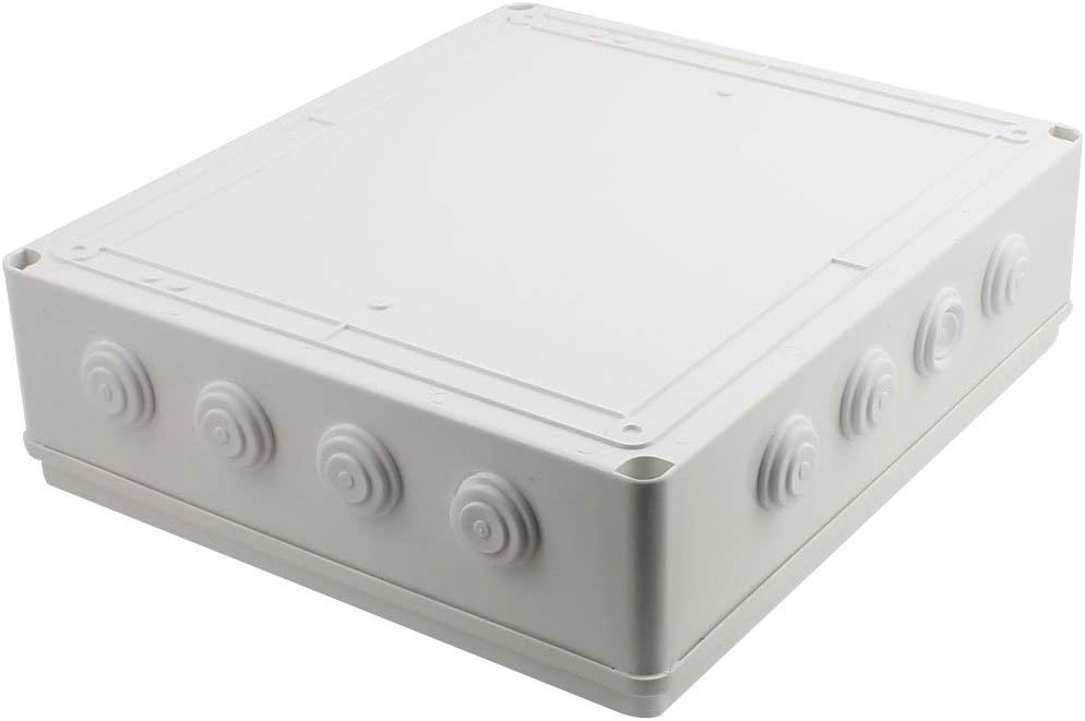 ABS Plastic IP65 Junction Box White Pack of 2 S664