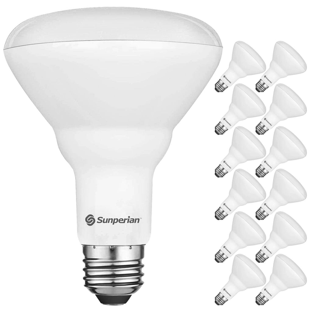 12 Pack BR30 LED Bulb 8.5W 4000K Cool White 800lm Dimmable Flood Light Bulbs X52030