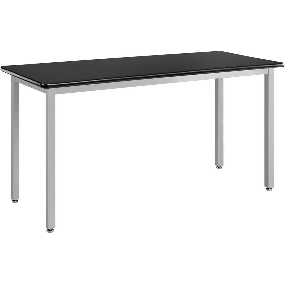 24x22 x 42x22 Fixed Height Grey Steel Lab Table with High Pressure Laminate Top S279922