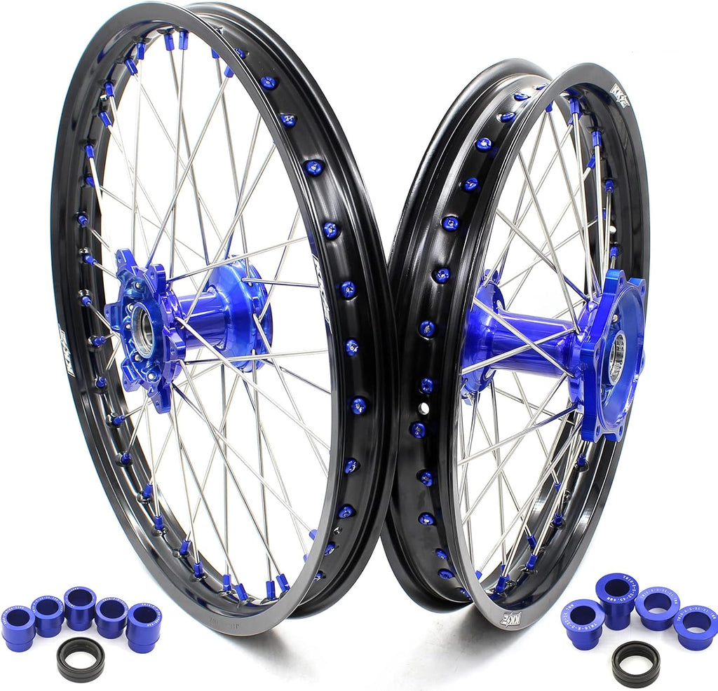 21/19 MX Casting Off-road Wheels Blue Nipple Q15007
