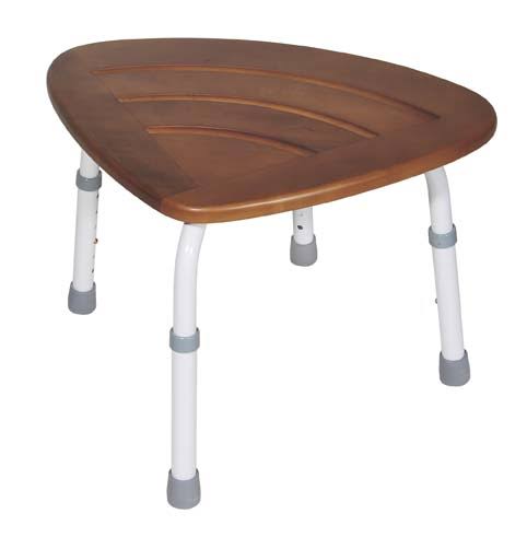 Adjustable Height Teak Bath Bench Stool N48210