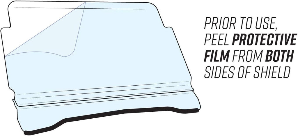 Heavy-Duty Full Windshield Clear Polycarbonate S485