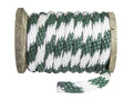 Hunter Green & White Braided Utility Rope, 1/2 inch x 250 Feet J4585